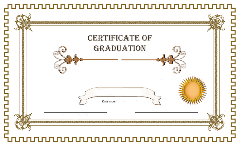 Diplôme de Marie